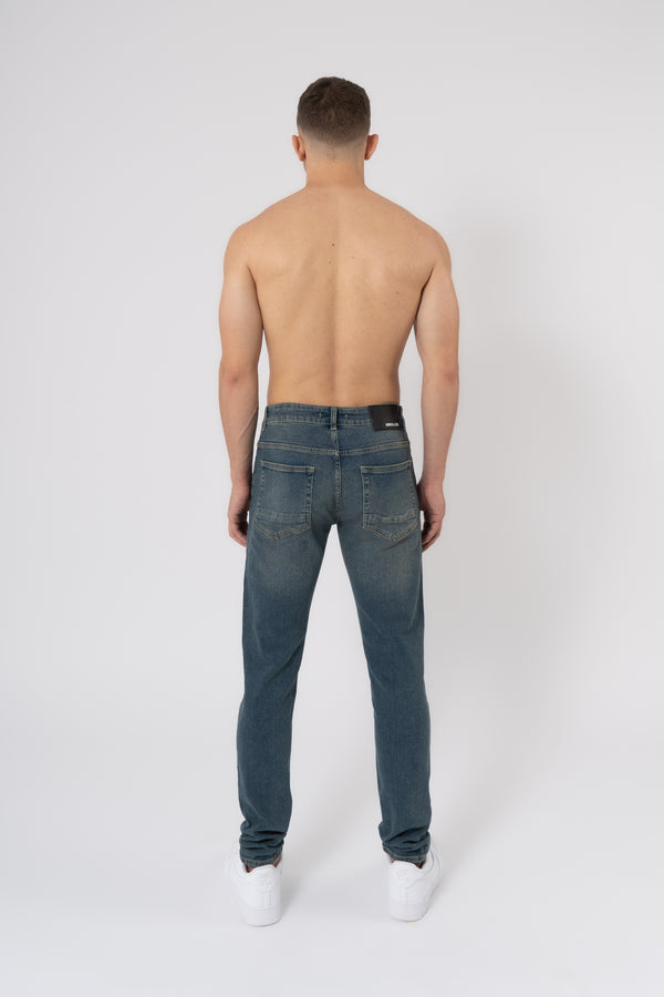 Slim Fit Jeans Washed - Grey - Emolos