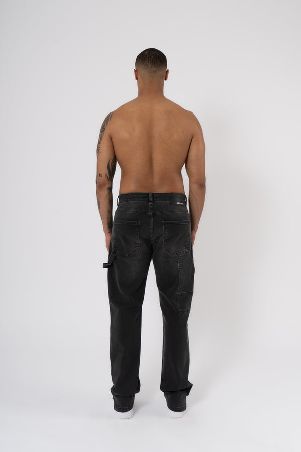 Carpenter Denim Washed - Black - Emolos