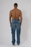 Cargo Jeans Washed - Stone Blue