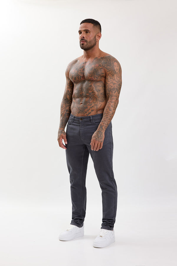 Slim Fit Jeans Dark Grey - Emolos