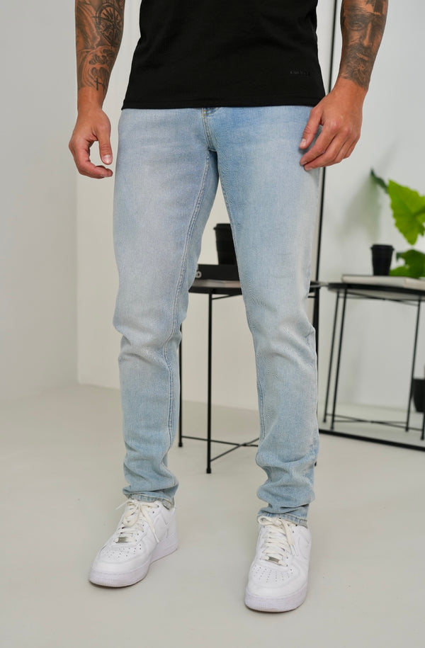 Slim Fit Jeans Washed -  Ice Blue - Emolos