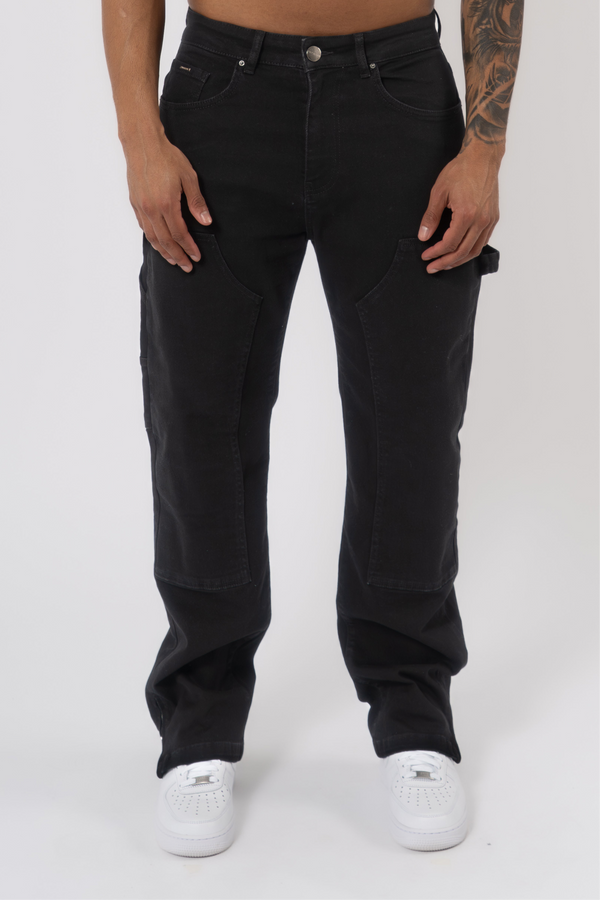Carpenter Denim Washed - Black - Emolos