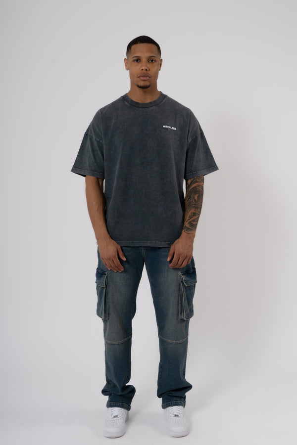 Cargo Jeans Washed - Stone Blue - Emolos