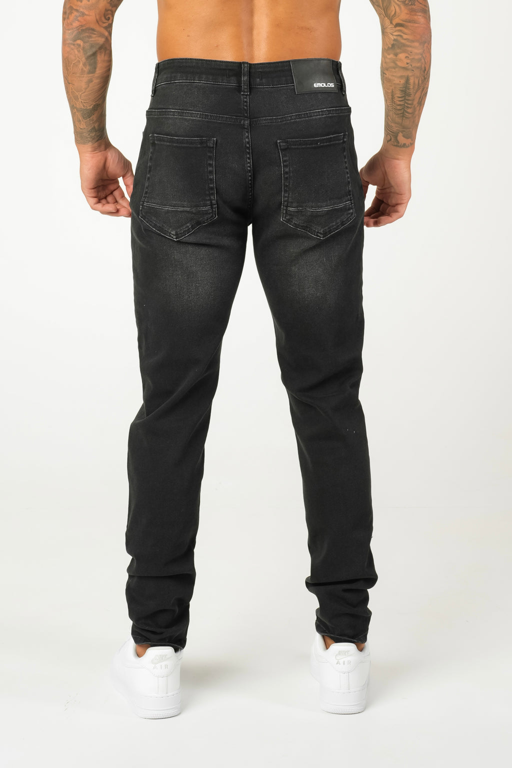 Slim Fit Jeans Washed - Grey - Emolos