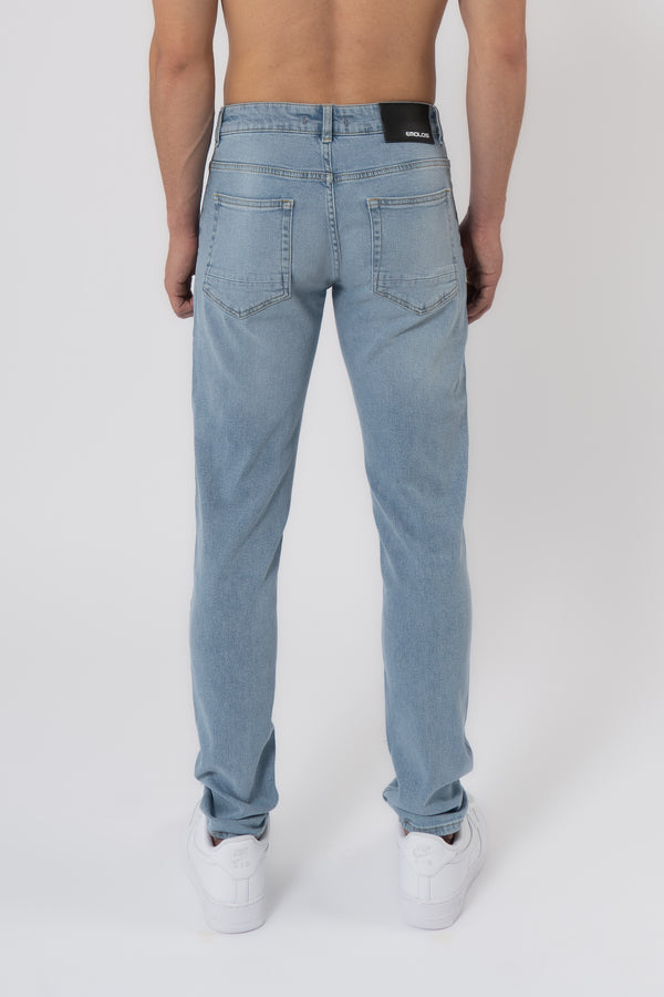Slim Fit Jeans Washed - Grey - Emolos