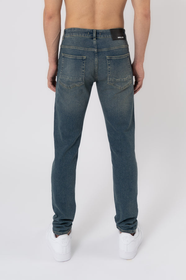Slim Fit Jeans Washed - Grey - Emolos