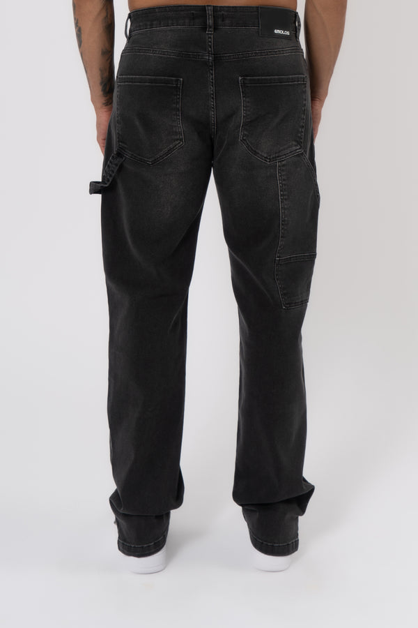 Carpenter Denim Washed - Black - Emolos
