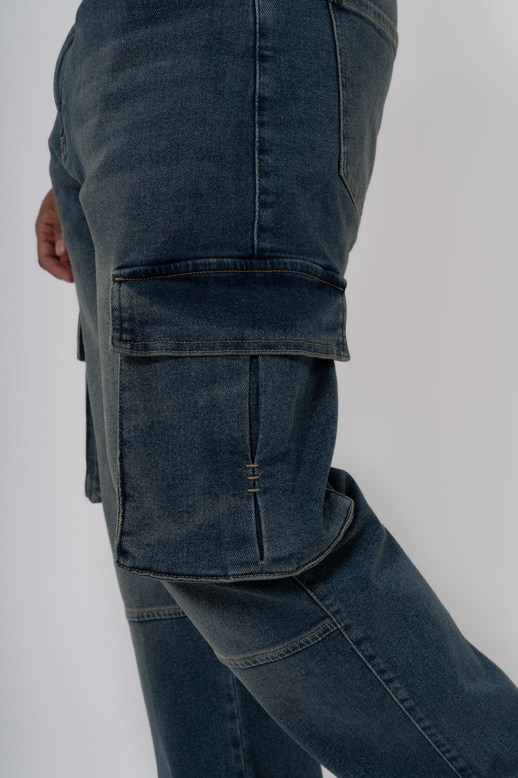 Cargo Jeans Washed - Stone Blue - Emolos