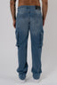 Cargo Jeans Washed - Stone Blue