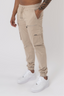 V2 Zip Details Cargo Pants - Beige