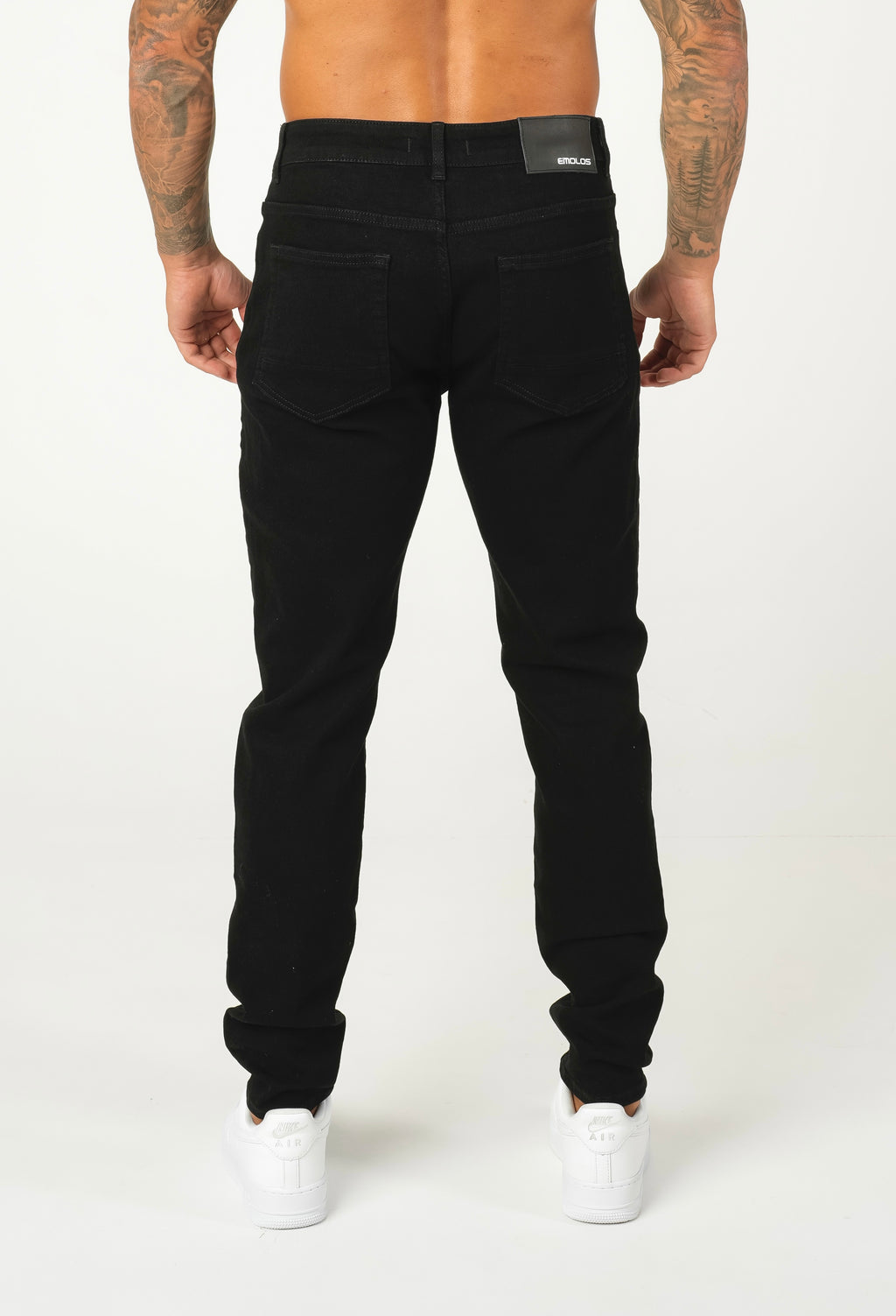 Slim Fit Jeans Washed -  Black - Emolos