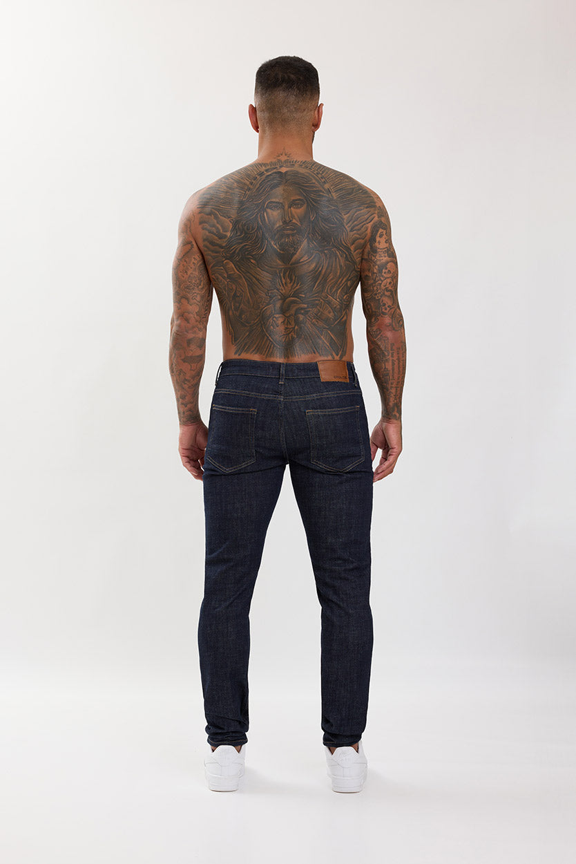 Slim Fit Jeans Washed Raw Denim - Emolos