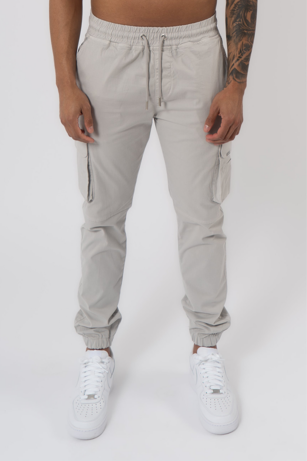 Essential Cargo Pants - Light Grey