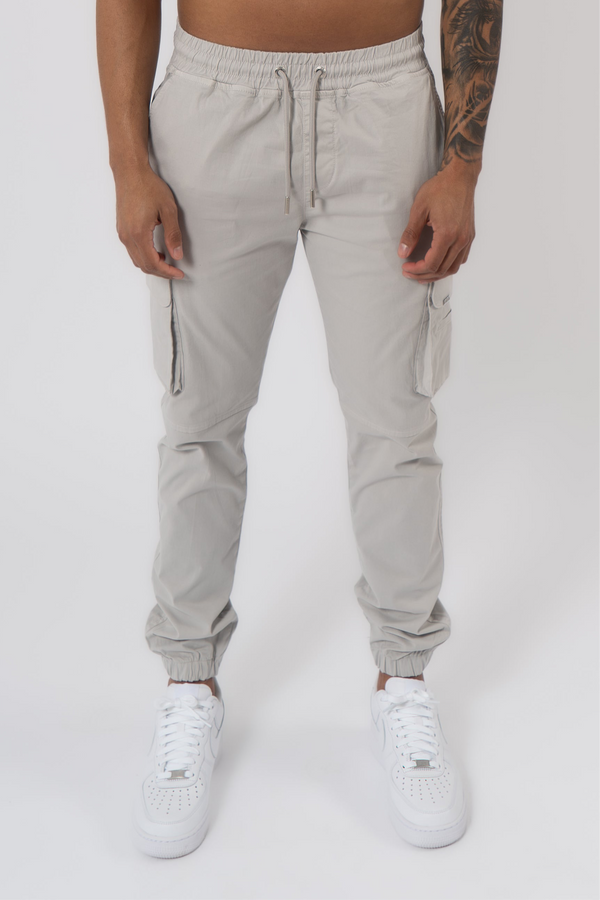 Essential Cargo Pants - Light Grey