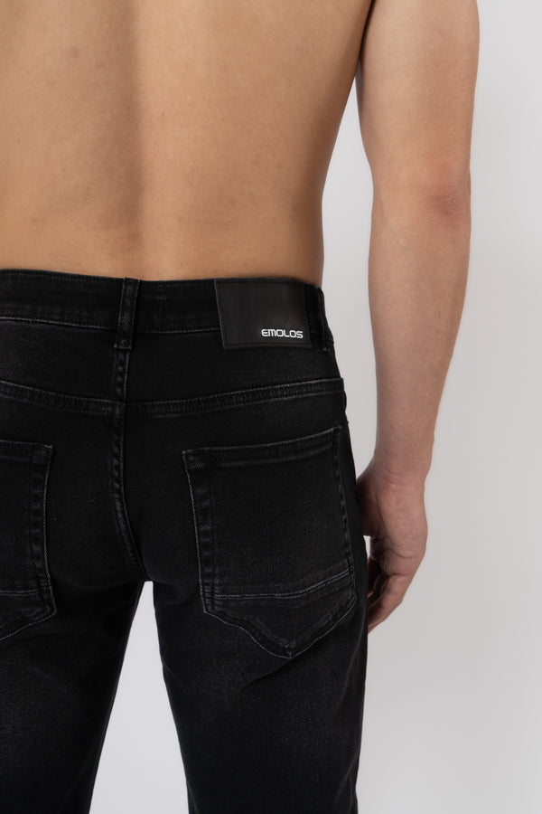 Slim Fit Jeans Washed - Grey - Emolos