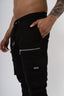 V2 Zip Details Cargo Pants - Beige