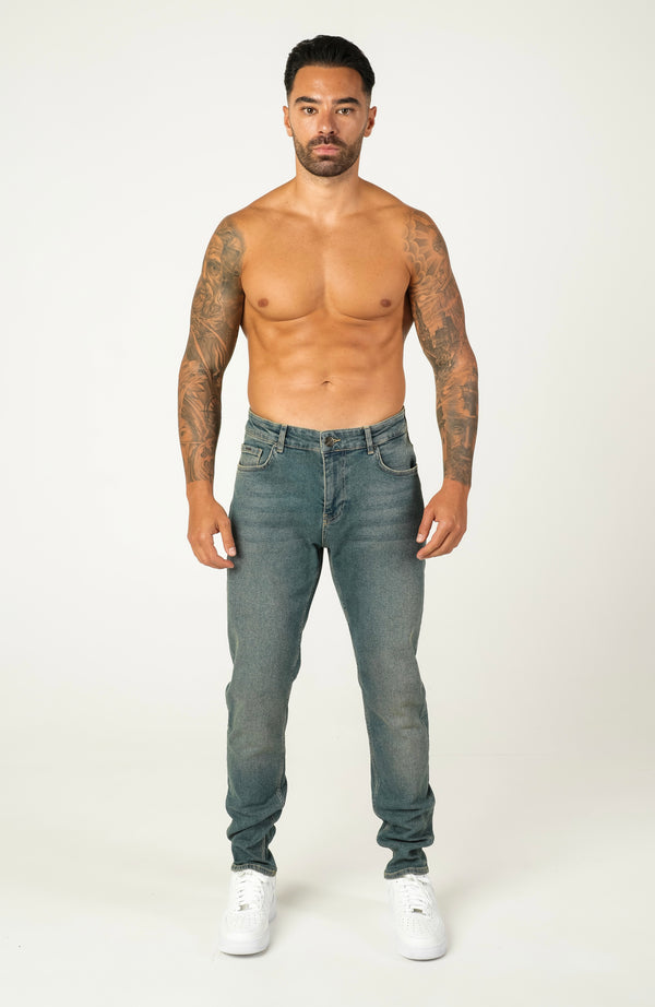 Slim Fit Jeans Washed -  Stone - Emolos