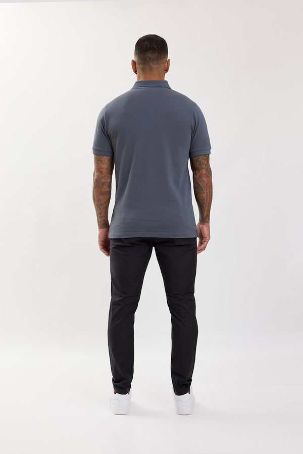 Premium Pique Polo Shirt Dark Grey - Emolos