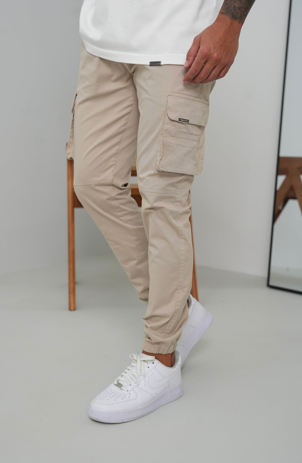 Essential Cargo Pants - Beige - Emolos