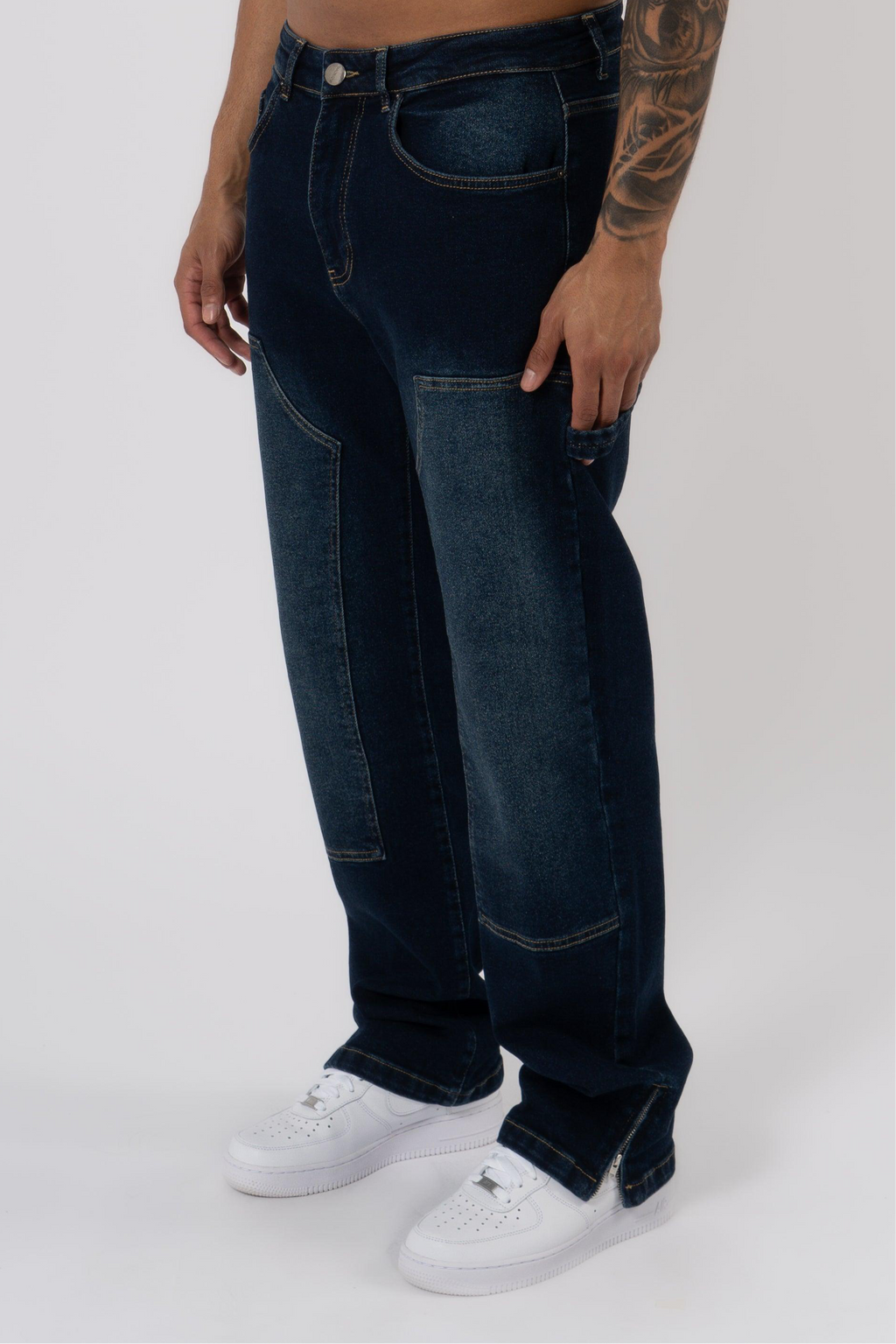 Carpenter Denim Washed - Dark Blue - Emolos