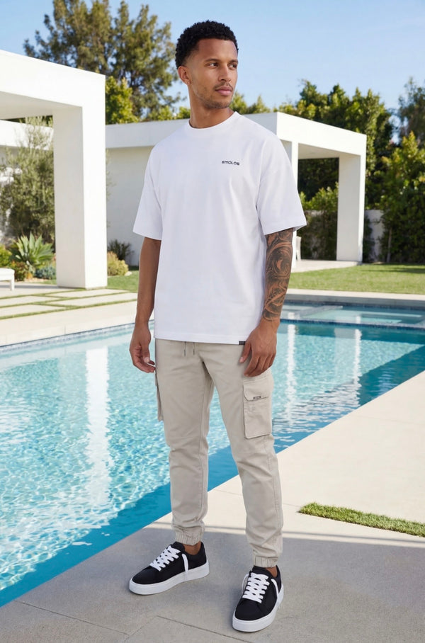 Essential Cargo Pants - Light Grey - Emolos