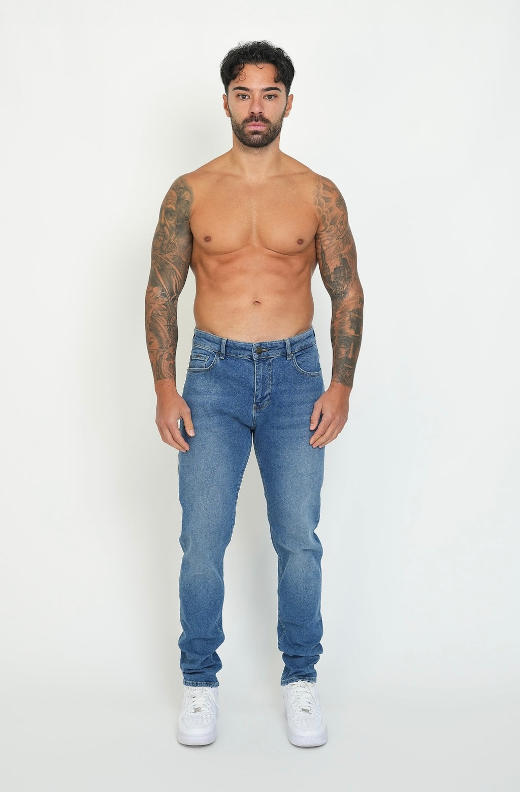 Slim Fit Jeans Washed -  Light Blue