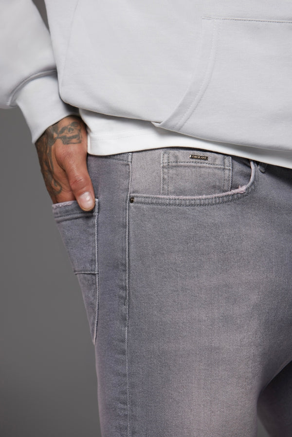 Relaxed Fit Jeans Washed Grey