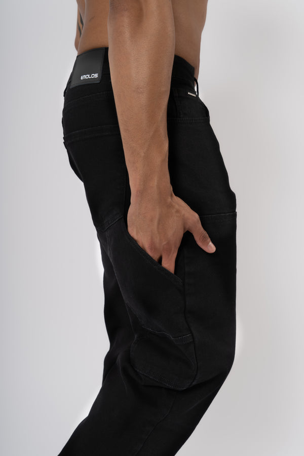 Carpenter Denim Washed - Black - Emolos