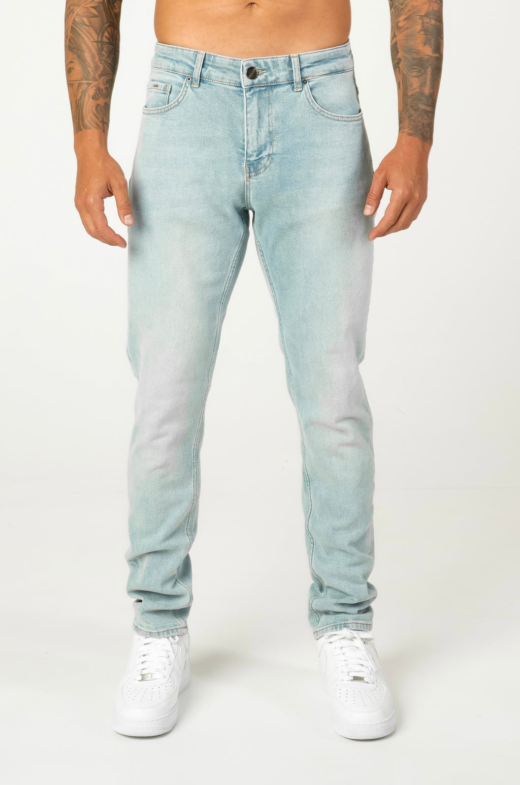 Slim Fit Jeans Washed -  Ice Blue - Emolos