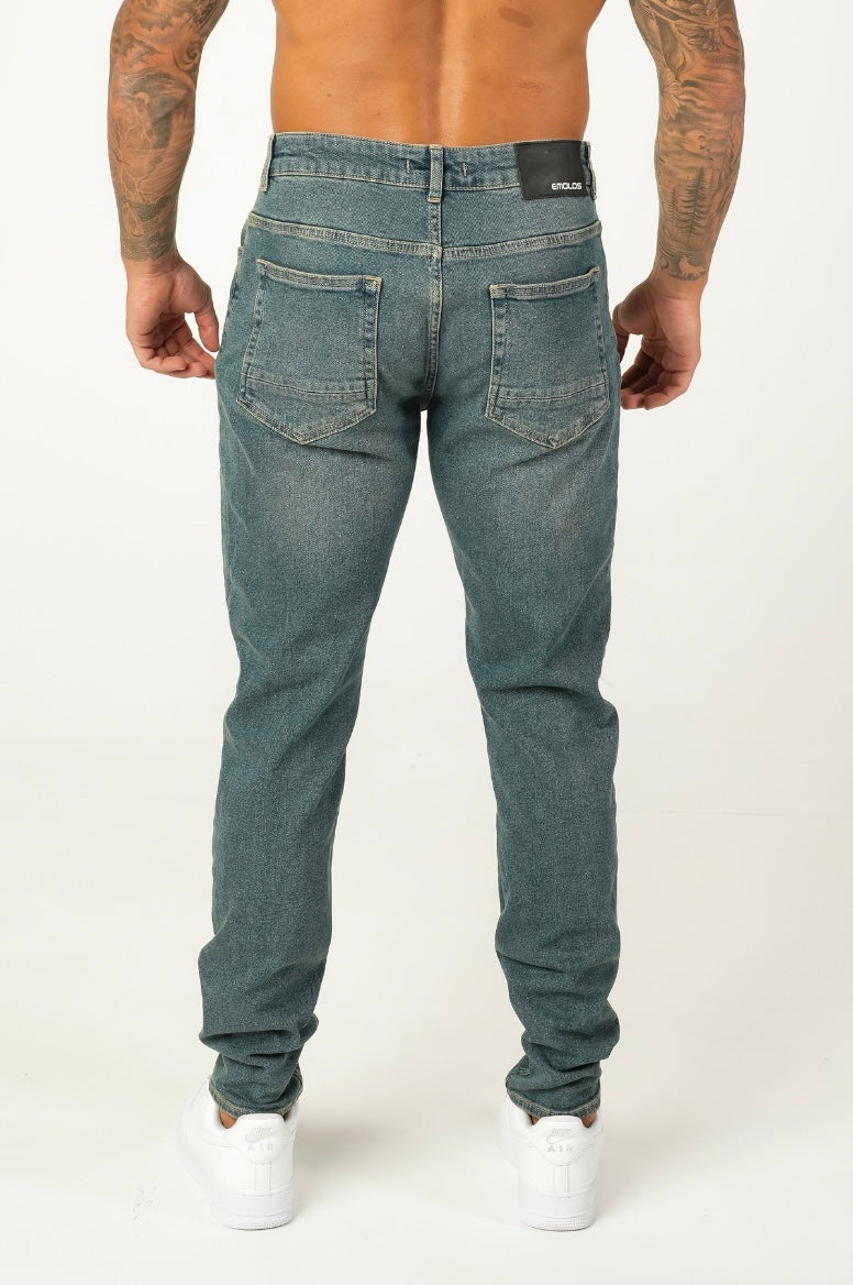 Slim Fit Jeans Washed -  Stone - Emolos
