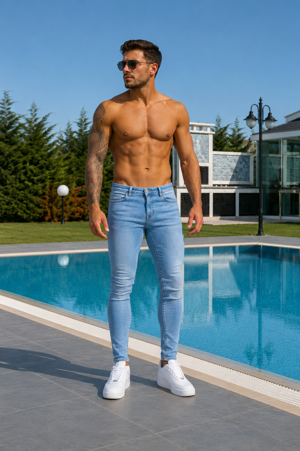 Spray on Jeans - Light Blue