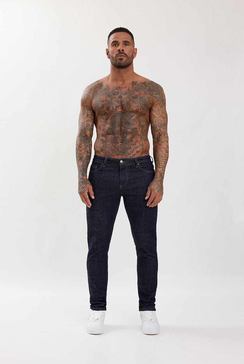 Slim Fit Jeans Washed Raw Denim - Emolos