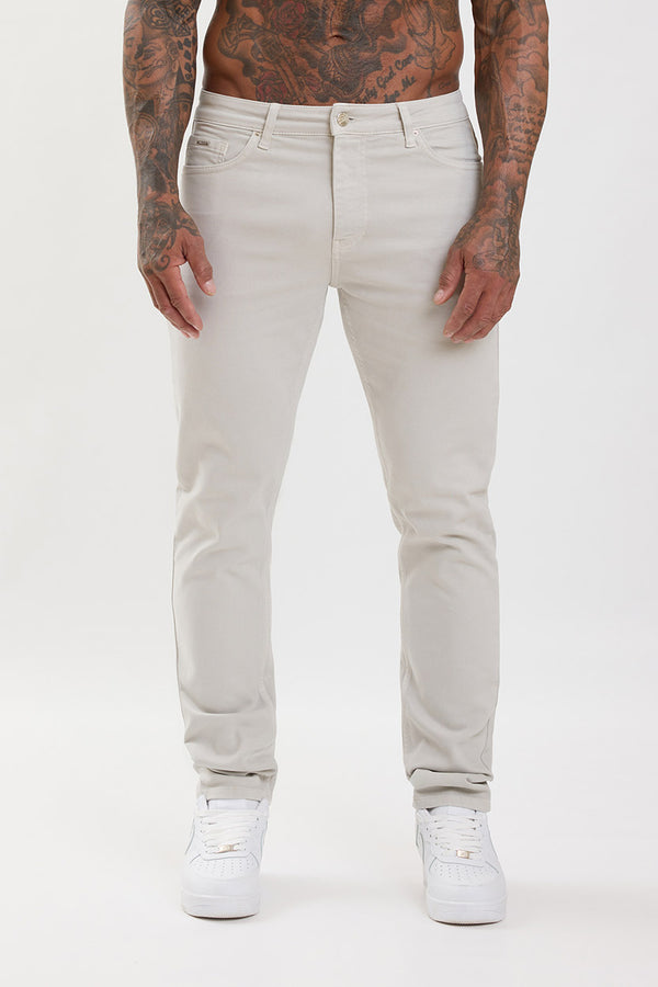 Slim Fit Jeans Light Grey - Emolos