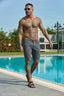 Slim Fit Denim Shorts Dark Grey - Emolos