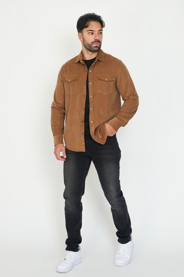 Premium Overshirt - Camel