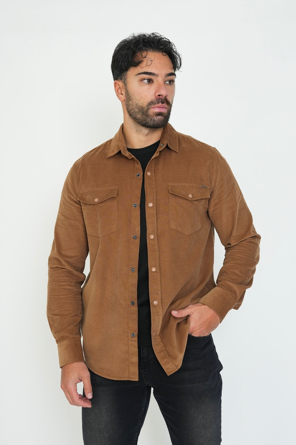 Premium Overshirt - Camel