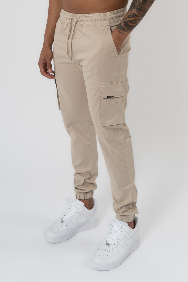 Essential Cargo Pants - Beige - Emolos