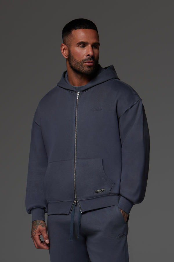 Craft Zip Up Hoodie Dark Grey