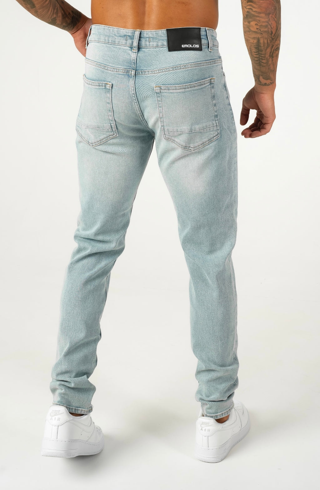 Slim Fit Jeans Washed -  Ice Blue - Emolos