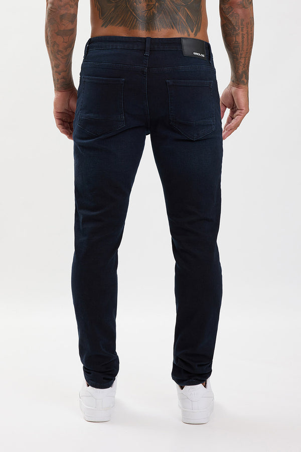Slim Fit Jeans Blue Black Wash - Emolos
