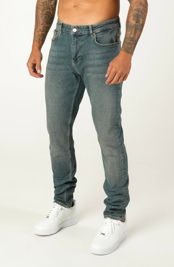 Slim Fit Jeans Washed -  Stone - Emolos