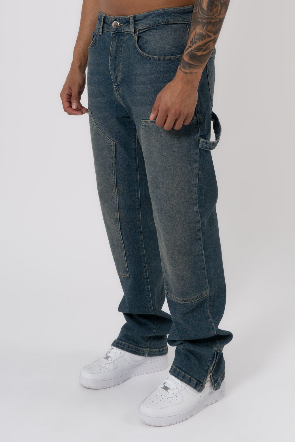 Carpenter Denim Washed - Stone Blue - Emolos