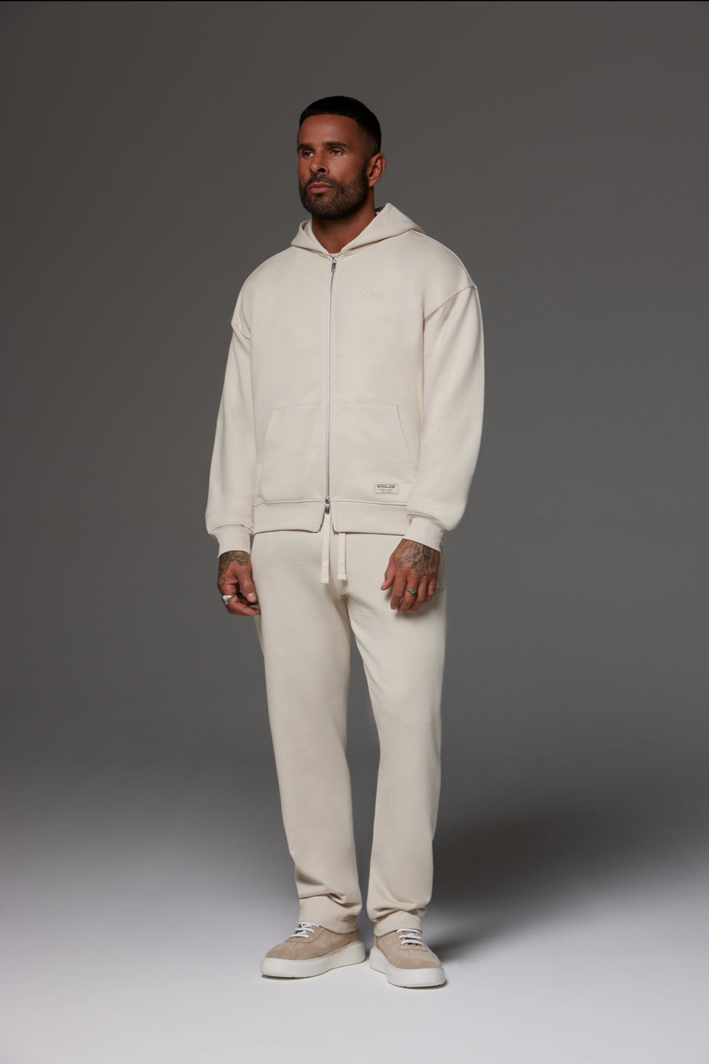 Craft Zip Up Hoodie Ecru