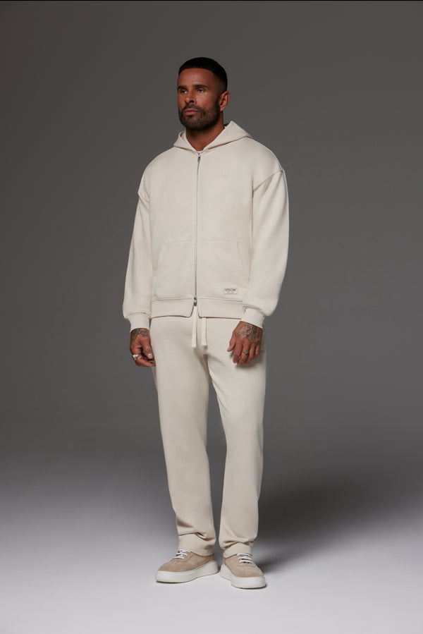 Craft Zip Up Hoodie Ecru