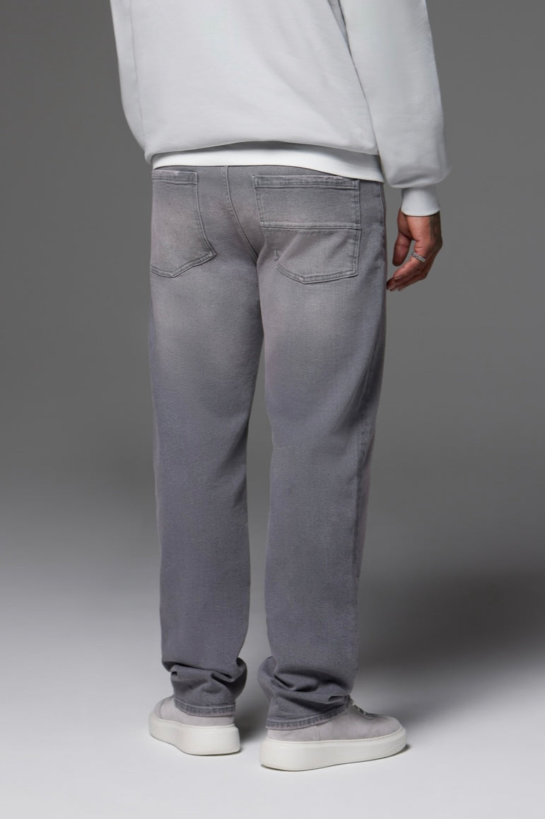 Relaxed Fit Jeans Washed Grey