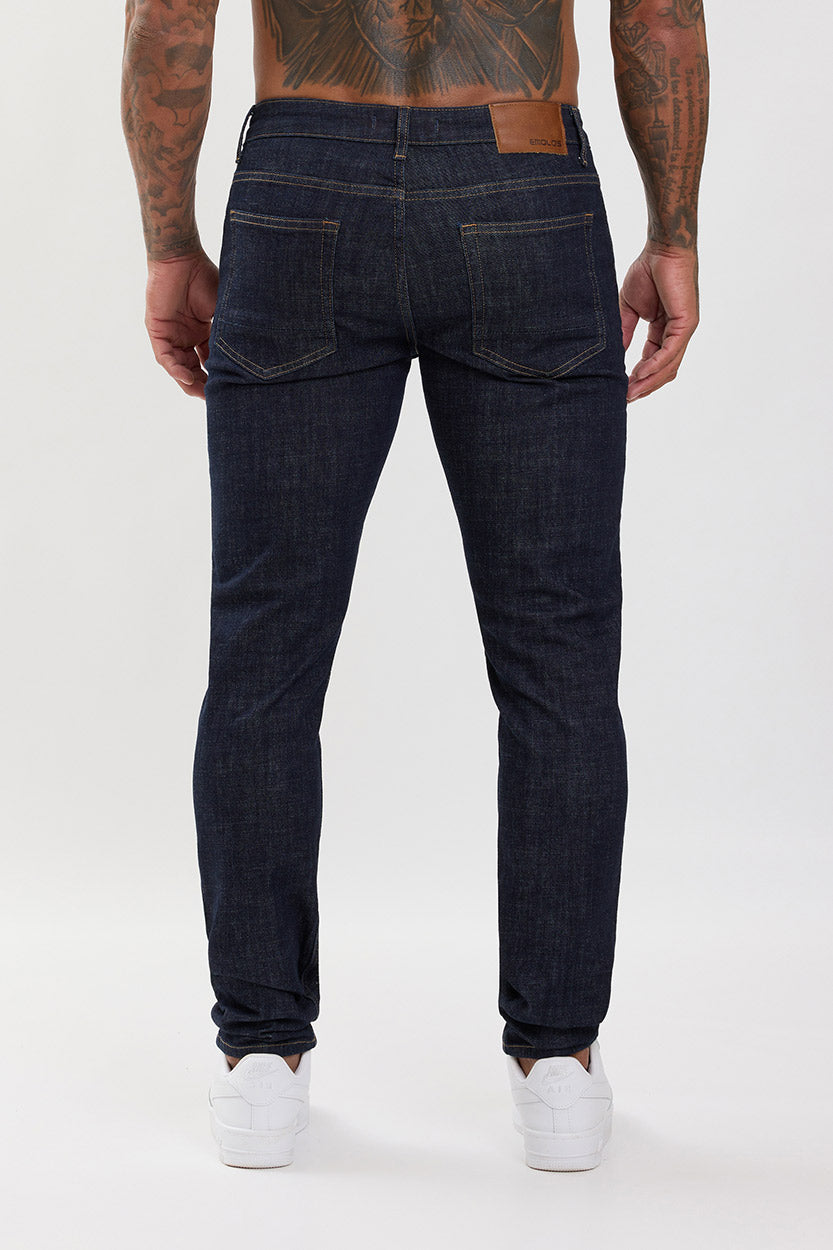 Slim Fit Jeans Washed Raw Denim - Emolos