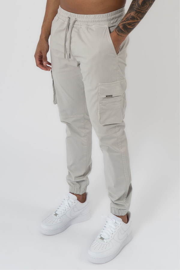 Essential Cargo Pants - Light Grey