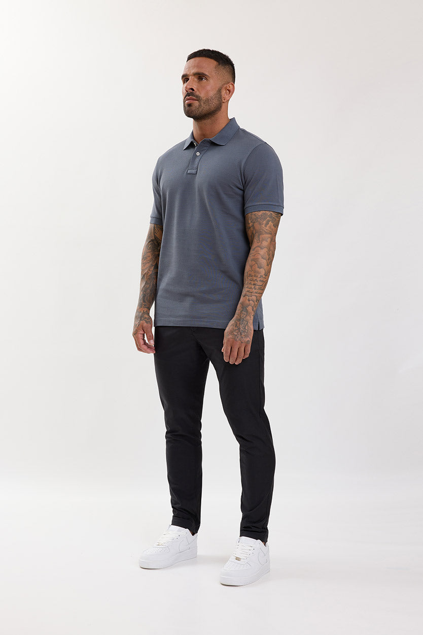 Premium Pique Polo Shirt Dark Grey - Emolos