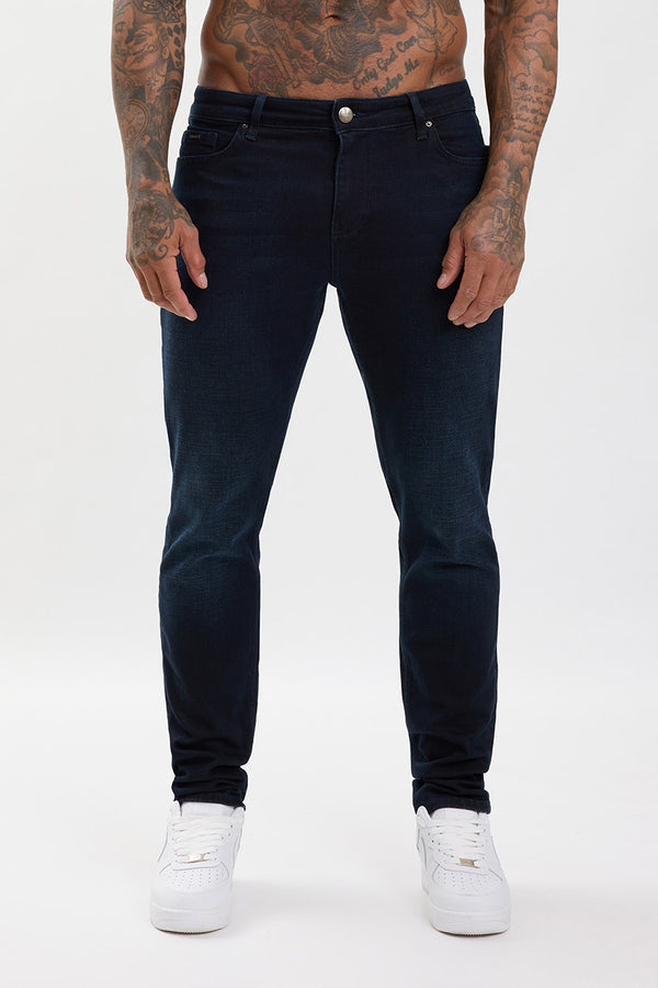 Slim Fit Jeans Blue Black Wash - Emolos