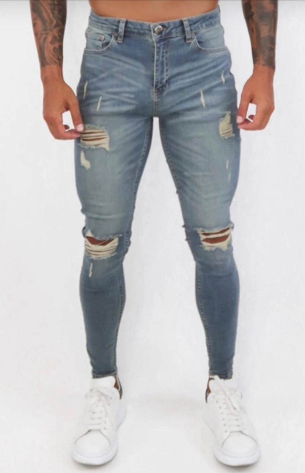 Spray on Jeans Tint Washed Ripped - Emolos